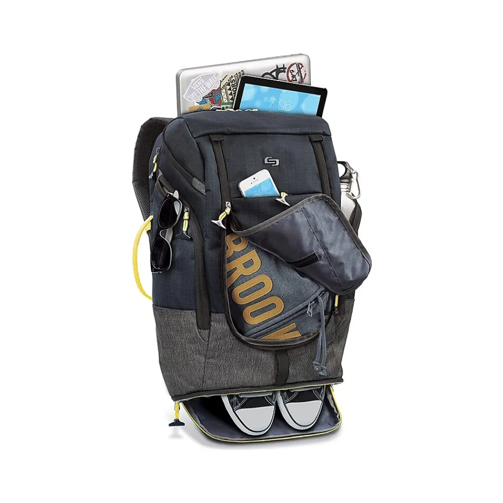 Solo New York Everyday Max Laptop Backpack, Large, Navy (ACV732-4)