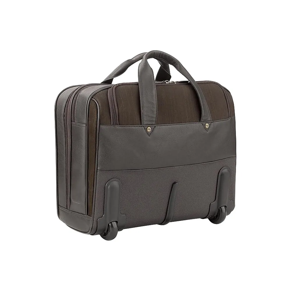 Laptop Bags|Solo New York Macdougal 17.3" Vinyl Rolling Laptop Bag, Olive (EXE935-3)