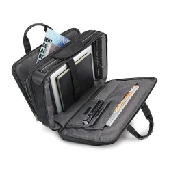 Midtown Collection Paramount Laptop Briefcase, Black Polyester (SGB300-4)<Solo New York