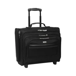 Midtown Collection Columbus Laptop Rolling Briefcase, Black Polyester (B64-4)<Solo New York Discount