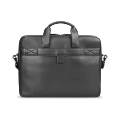 Murray Vinyl Briefcase, Laptop Compatible, Black (VNL100-4)<Solo New York Hot