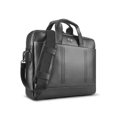 Murray Vinyl Briefcase, Laptop Compatible, Black (VNL100-4)<Solo New York Hot