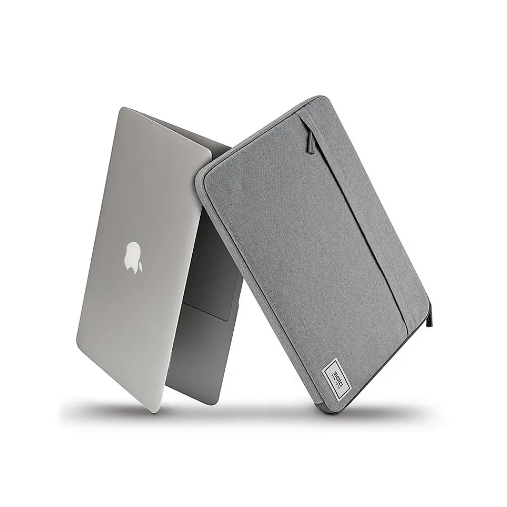 Recycled Re:focus Polyester Laptop Sleeve for 13.3" Laptops, Gray (UBN113-10X)<Solo New York Discount
