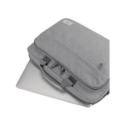 Re:new Polyester Briefcase, Laptop Compatible, Heathered Gray (UBN127-10)<Solo New York New