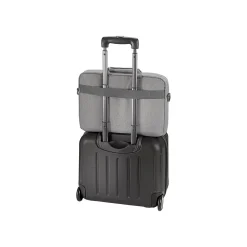 Re:new Polyester Briefcase, Laptop Compatible, Heathered Gray (UBN127-10)<Solo New York New