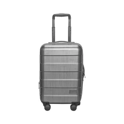 Re:serve 22" Hardside Carry-On Suitcase, 4-Wheeled Spinner, TSA Checkpoint Friendly, Gray (UBN921-10)<Solo New York