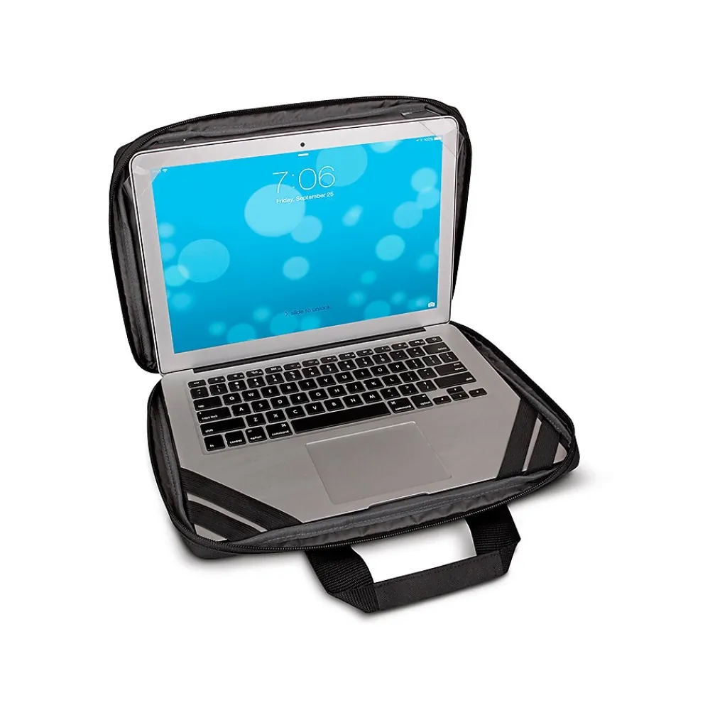 Secure-Fit Chromebook Education Laptop Case, Black Recycled PET Polyester (PRO151-4)<Solo New York Online