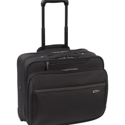 Sterling Polyester Briefcase, Laptop Compatible, Rolling, Black (CLA902-4)<Solo New York Sale
