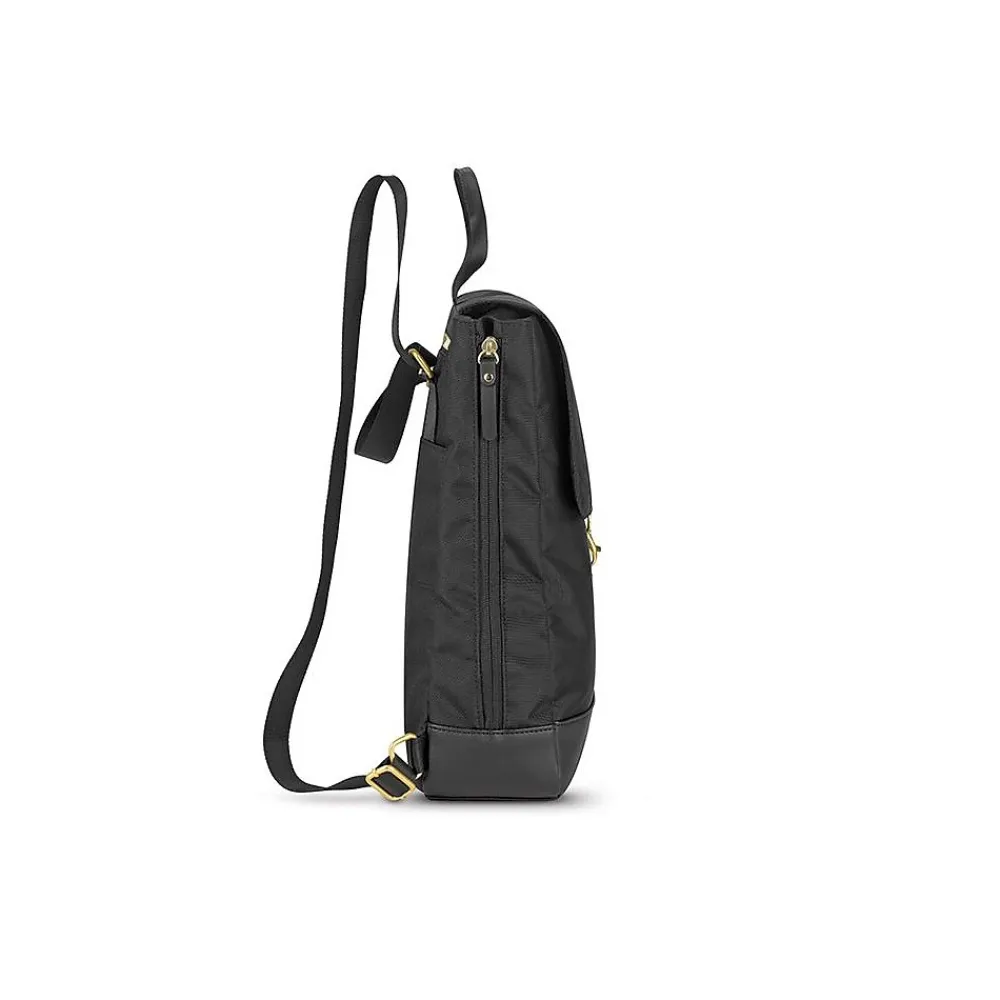 Triumph Collection Austin Laptop Tote Backpack, Black Polyester (EXE803-4)<Solo New York New