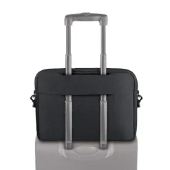 Urban Chrysler Polyester Briefcase, Laptop Compatible, Black (LVL330-4)<Solo New York New
