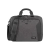 Voyage Polyester Briefcase, Laptop Compatible, TSA Checkpoint Friendly, Gray/Black (NOM301-10)<Solo New York Outlet