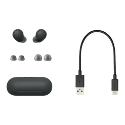 Wireless Active Noise Canceling Earbuds, Bluetooth, Black (WFC700N/B)<Sony Clearance