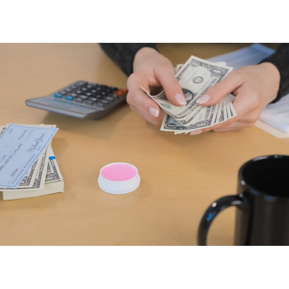 Sale Sortkwik 0.38 oz. Fingertip Moistener, Pink, 3/Pack (LEE10053)