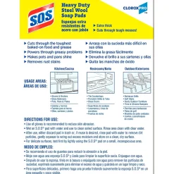 CloroxPro Steel Wool Soap Pads, 15/Box (88320)<S.O.S New