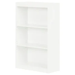 Bookcases*South Shore Axess 3-Shelf Bookcase, Pure White (7250766C)
