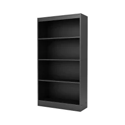 Bookcases*South Shore Axess 4-Shelf Bookcase, Pure Black (7270767)