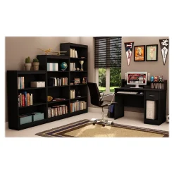 Bookcases*South Shore Axess 4-Shelf Bookcase, Pure Black (7270767)