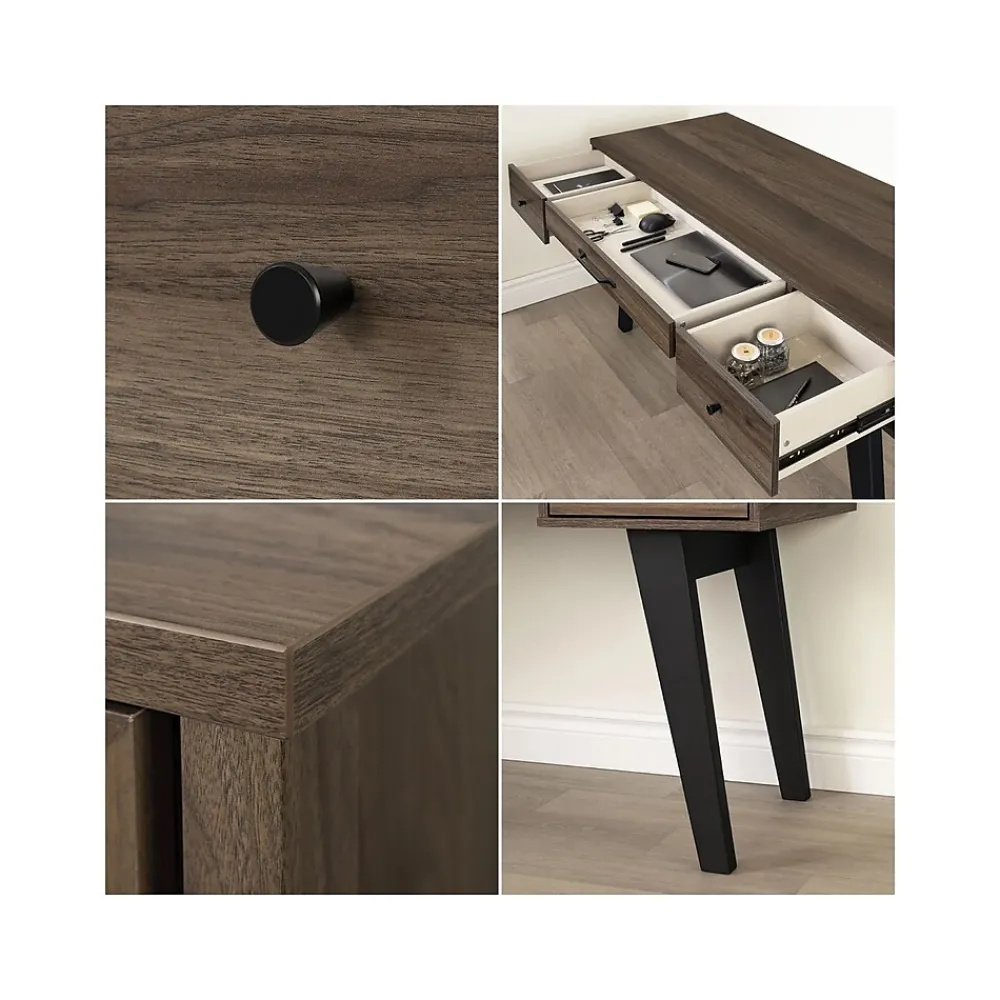 Computer Desks*South Shore Helsy 60"W Computer Desk, Natural Walnut (13306)