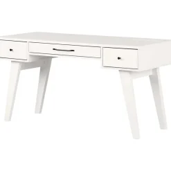 Computer Desks*South Shore Helsy 60"W Computer Desk with Power Bar, Pure White (14668)