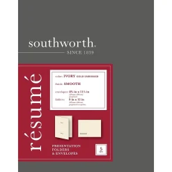Southworth Envelope 9" x 12", Ivory/Gold, 5/Pack (RF#3)