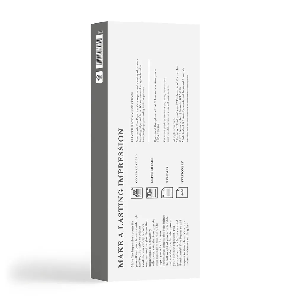 New Southworth Linen Business Envelope, #10, 24 lb., Ivory, 50/Pack (P564-10)