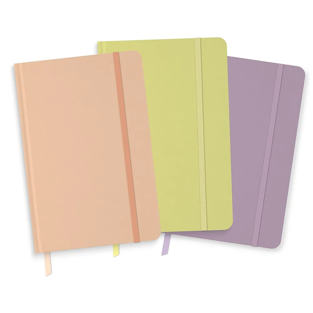 Journals|Southworth Peaceful Progress Journal, 5.5" x 8.25", Assorted Colors, 128 Pages, 3/Pack (91554)