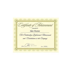 Awards & Certificates*Southworth Premium Spiro Design Certificates, 8.5
