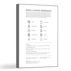 Resume Paper*Southworth Resume Paper, 8.5" x 11", 32 lb., Wove-Finish, White, 100 Sheets/Pack (RD18CF)