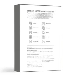 Resume Paper*Southworth 8.5"W x 11"L Laser Paper, 24 lbs., 95 Brightness, 500/Box (31-724-10)