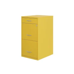 File Cabinets*Space Solutions SOHO Organizer 3-Drawer Vertical File Cabinet, Letter Size, Lockable, Goldfinch (25280)