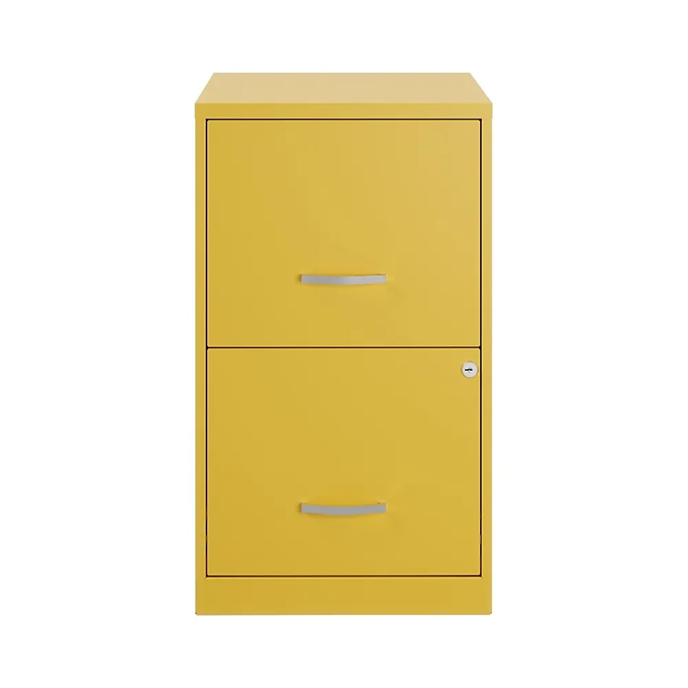 File Cabinets*Space Solutions SOHO Smart File 2-Drawer Vertical File Cabinet, Letter Size, Lockable, Goldfinch (25272)