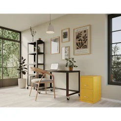 File Cabinets*Space Solutions SOHO Smart File 2-Drawer Vertical File Cabinet, Letter Size, Lockable, Goldfinch (25272)