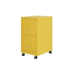 File Cabinets*Space Solutions SOHO Smart File 2-Drawer Mobile Vertical File Cabinet, Letter Size, Lockable, Goldfinch (25276)