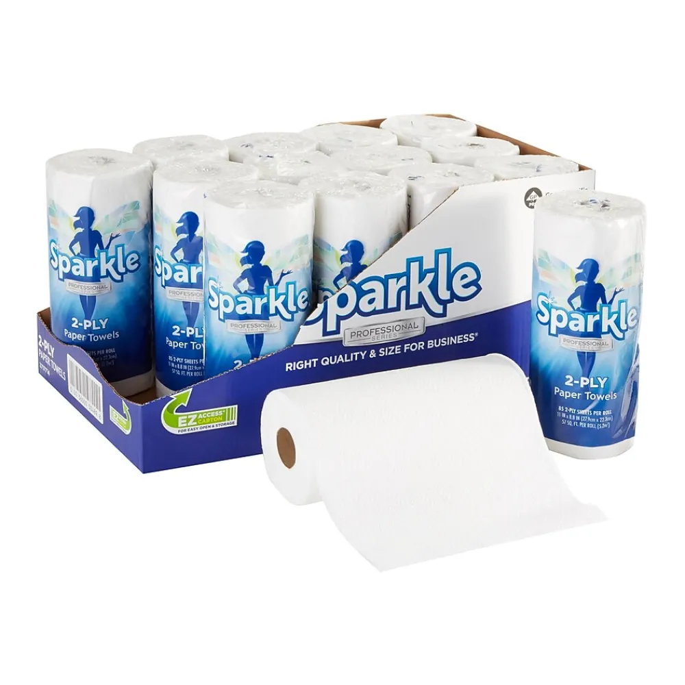 Sparkle Professional Paper Towels, 2-ply, 85 Sheets/Roll, 15 Rolls/Pack (2717714)