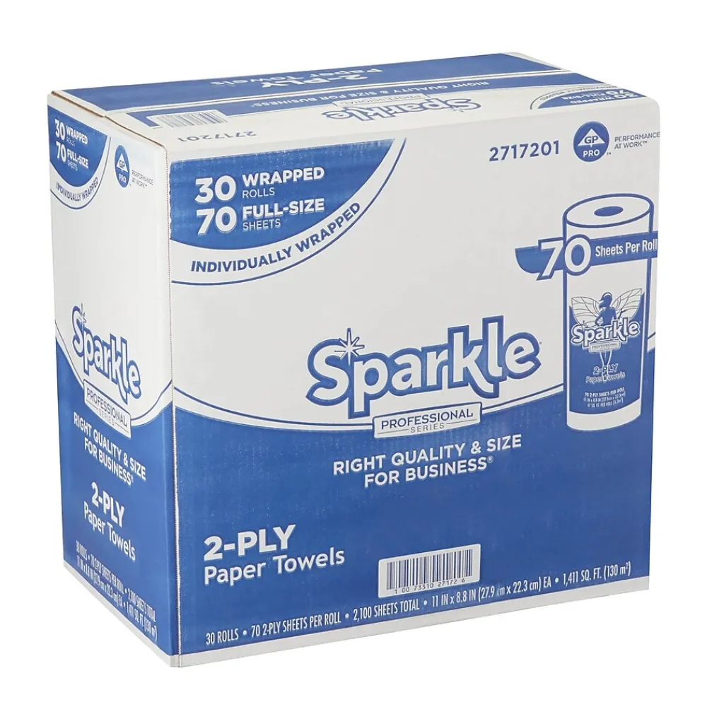 Sparkle Professional Series Paper Towels, 2-ply, 70 Sheets/Roll, 30 Rolls/Pack (2717201)