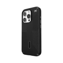 Speck Presidio 2 Grip MagSafe ClickLock Phone Case for iPhone 15 Pro, Black/Slate Gray (150447-3205)