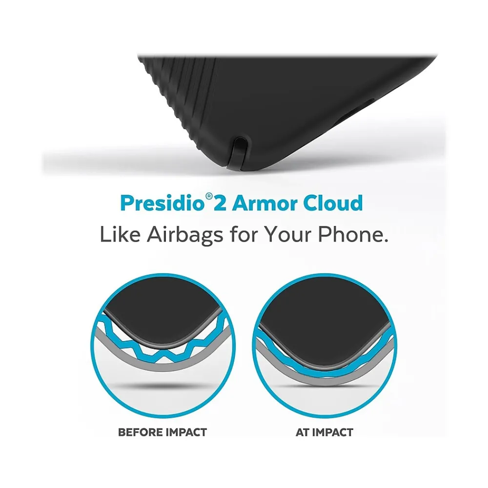 Speck Presidio2 Grip MagSafe Black/White Case for iPhone 14 Pro (150146-D143)