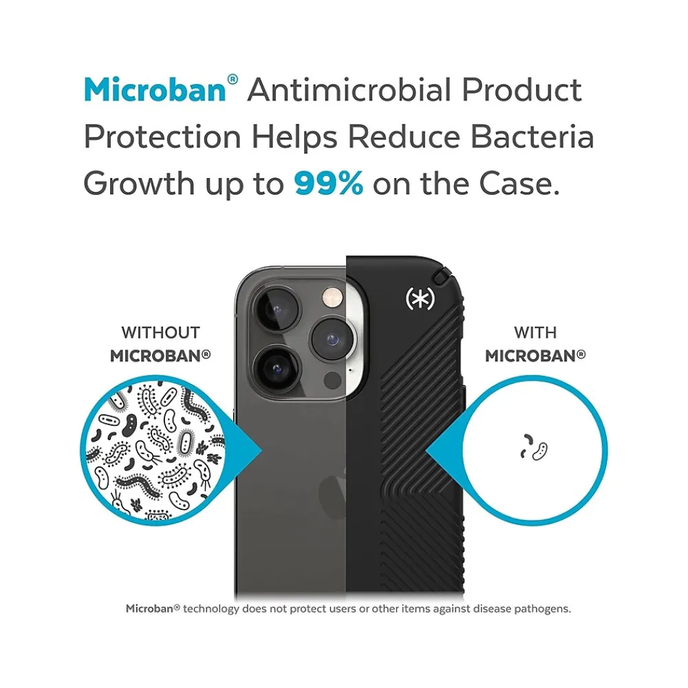 Speck Presidio2 Grip MagSafe Black/White Case for iPhone 14 Pro (150146-D143)