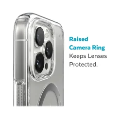 Speck Presidio Perfect-Clear MagSafe Clear/Silver Case for iPhone 14 Pro Max (150090-3080)