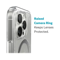 Speck Presidio Perfect-Clear MagSafe Clear/Silver Case for iPhone 14 Pro (150148-3080)