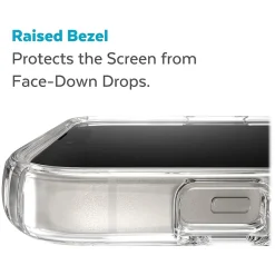 Speck Presidio Perfect-Clear MagSafe Clear/Silver Case for iPhone 14 Plus (150119-3080)