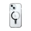 Speck Presidio Perfect-Clear MagSafe ClickLock Phone Case for iPhone 15, Clear/Chrome (150441-3199)