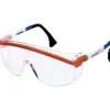 Honeywell Uvex Sperian Astrospec 3000® Safety Spectacle, Polycarbonate, Adjustable Temples, Clear, Red/White/Blue