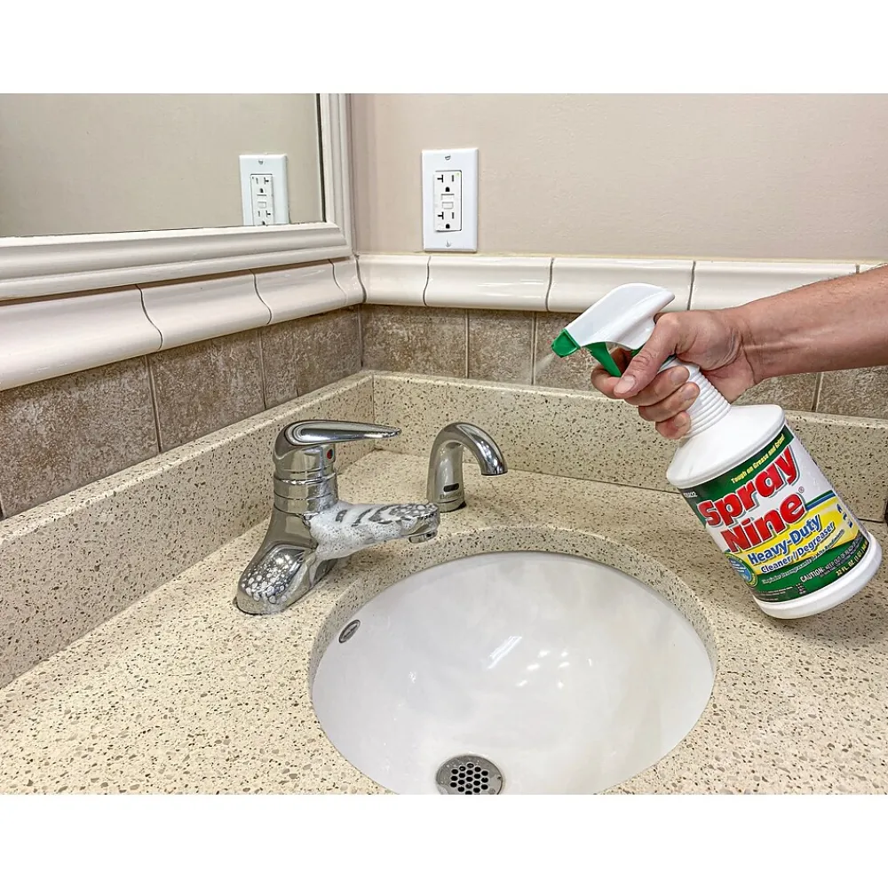 All-Purpose Cleaners & Spray Degreaser Disinfectant, 32 oz., 12/Carton (DYM 26832)<Spray Nine Sale