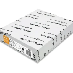 Card Stock*Springhill 90 lb. Cardstock Paper, 8.5" x 11", White, 2000 Sheets/Case (015101CASE)