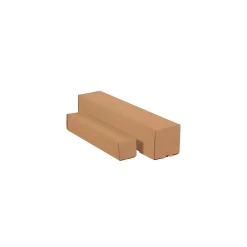 Hot Partners Brand Square Mailing Tubes, 3" x 3" x 48", Kraft, 25/Bundle (M3348K)