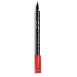 Markers|Staedtler Lumocolor AV Marker, Red Superfine, 10/Pack (33811-PK10)