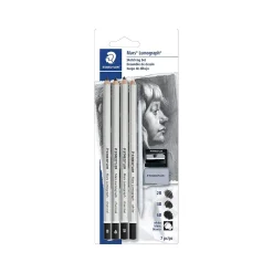 Pencils|Staedtler Mars Lumograph Wooden Pencils, No. 1 Soft Lead, 4/Pack (100CSBK7A6)