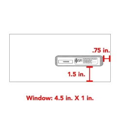 Discount Medical Arts Press Standard Claim Right Window Envelopes, 4.5 x 9.5, Self-Seal, 500/Box