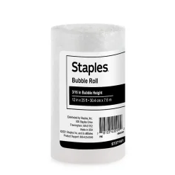 Online Staples 3/16" Bubble Roll, 12" x 25', Clear (4069426)